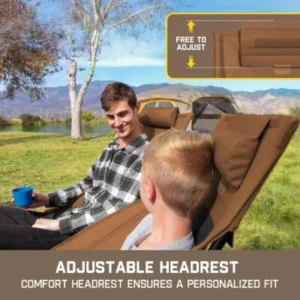 Alternative view of FanttikOutdoor Zeta L8 Max stolica za kampovanje – sklopiva, prenosiva i lagana stolica za ljuljanje, dizajnirana za udobnost; uključuje torbu za nošenje i idealna je za kampovanje, planinarenje, dvorište i pecanje; nosivost do 250 lb.