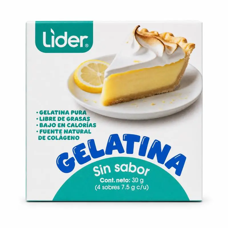 Lider želatin bez ukusa, 4 kesice, 30 g