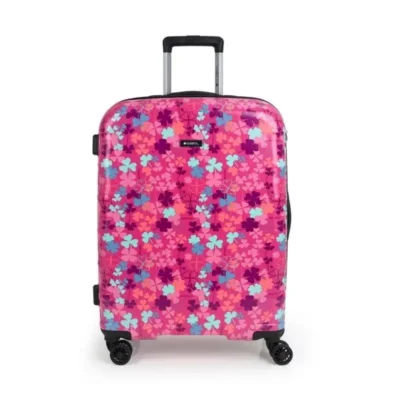 Clover tvrdi kofer sa cvetnim dezenom, 55 cm
